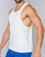 SUPAWEAR Racer Back Singlet – Grey White
