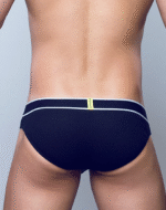 SUPAWEAR Ribbed Slashed Brief Underwear – Black