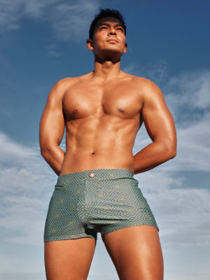 2EROS V60 Bondi Print Swim Trunks – Jade