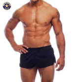 8316 A J ULTRA RUNNING SHORT BLK 1