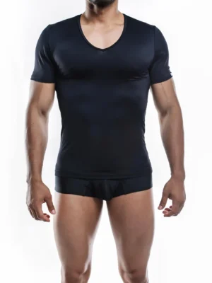 Js29 Black V Neck Front