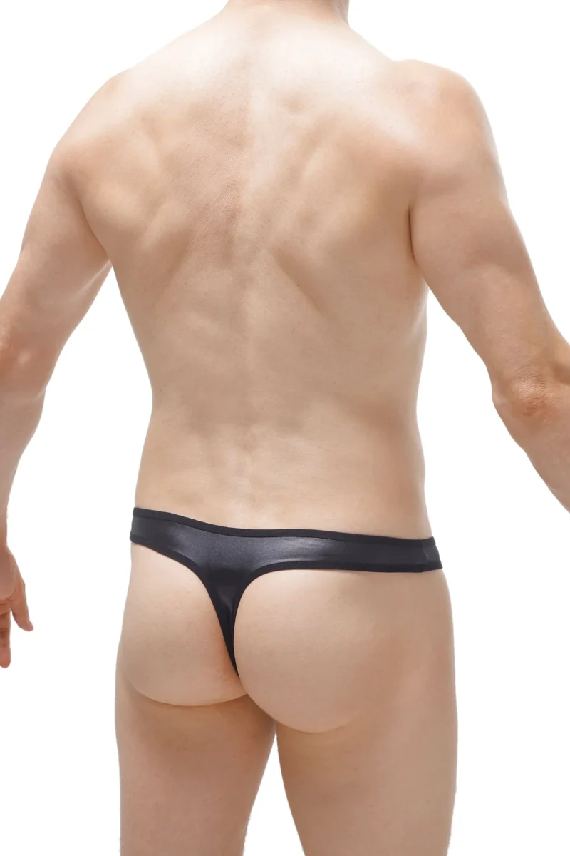 THONG Lasso Cockring Delong Black N082023 1