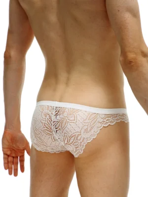 Bikini Homme Dentelle Clohars Blanc 1