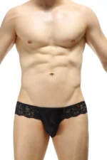 Bikini Lace Oupar Petitq Black 2
