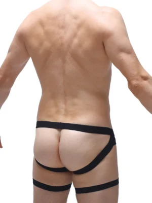 Black Jockstrap Garter Petitq N112024 1