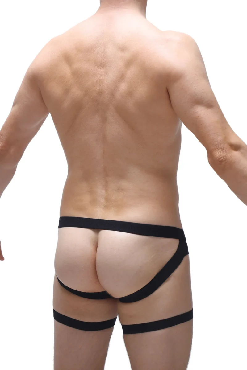 Black Jockstrap Garter Petitq N112024 1