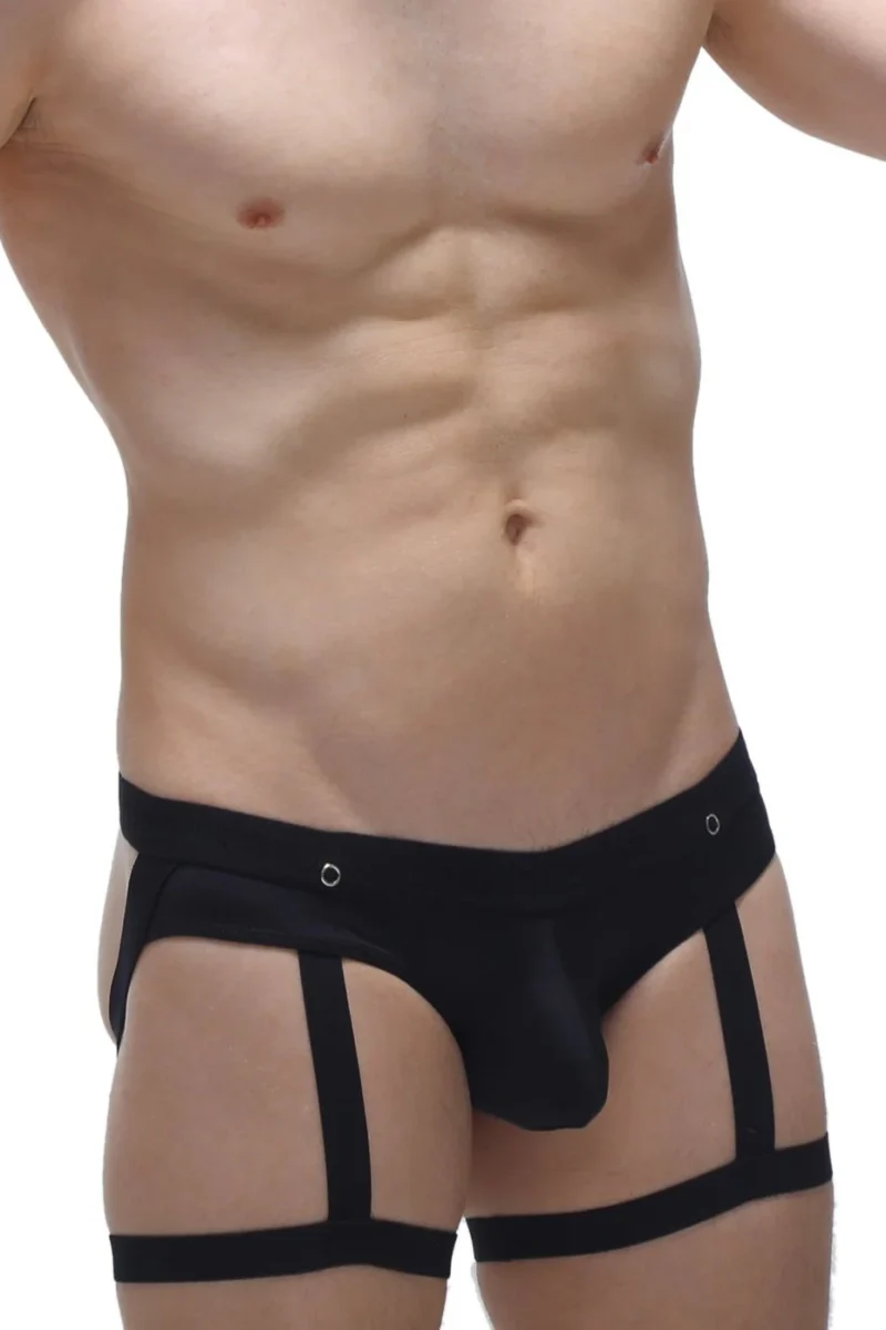 Black Jockstrap Garter Petitq N112024 3