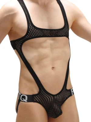 Body Jockstrap Thong Oze Petitq Black Durtol 3