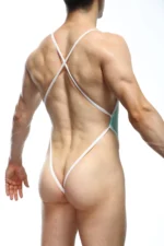 Bodysuit Gstring Petitq Net Green Tarare 1