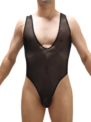 Bodysuit Thong Net Lepuil Black N042024 2