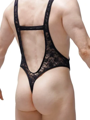 Bodythong Lace Aunou Black 1