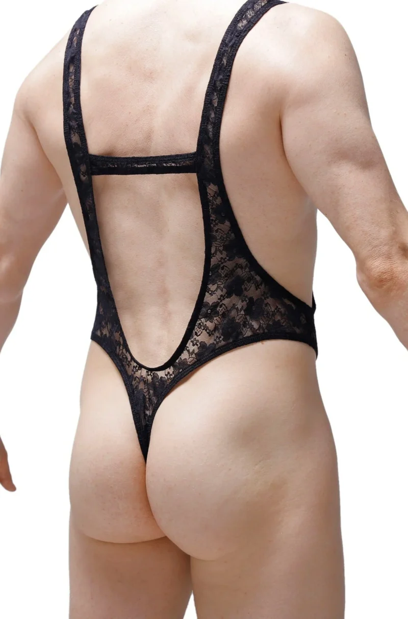 Bodythong Lace Aunou Black 1
