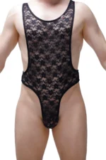 Bodythong Lace Aunou Black 2
