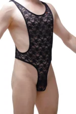 Bodythong Lace Aunou Black 3