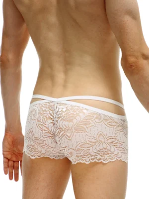 Boxer Baden Dentelle Blanc 1