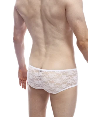 Boxer Dentelle Chill Blanc Petitq 1
