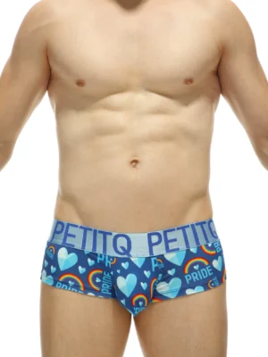 Boxer Mini Pride Double Pouch Blue Gay 2