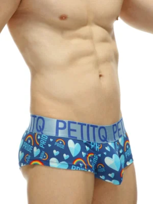 Boxer Mini Pride Double Pouch Blue Gay 3