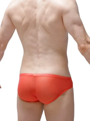 Brief Double Pouch Red Net Petitq 1