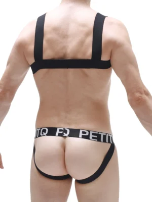 Chest Harness Elastic Black Petitq N092024 1