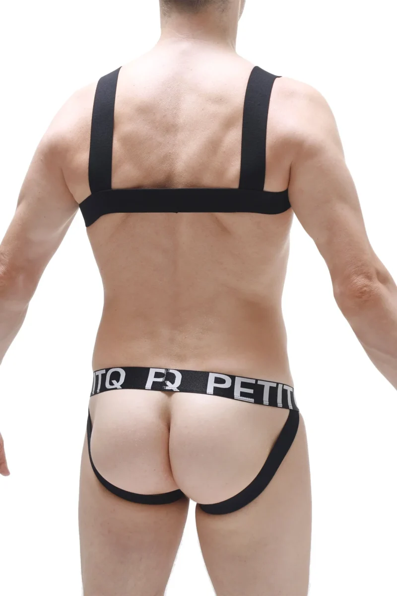 Chest Harness Elastic Black Petitq N092024 1