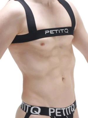 Chest Harness Elastic Black Petitq N092024 3