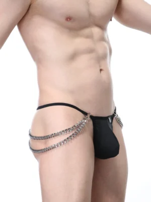 Gstring Chains Petitq Black 3