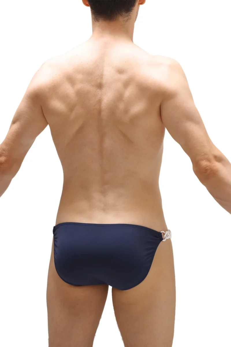 Recycled Nylon Navy Chain Swim 1