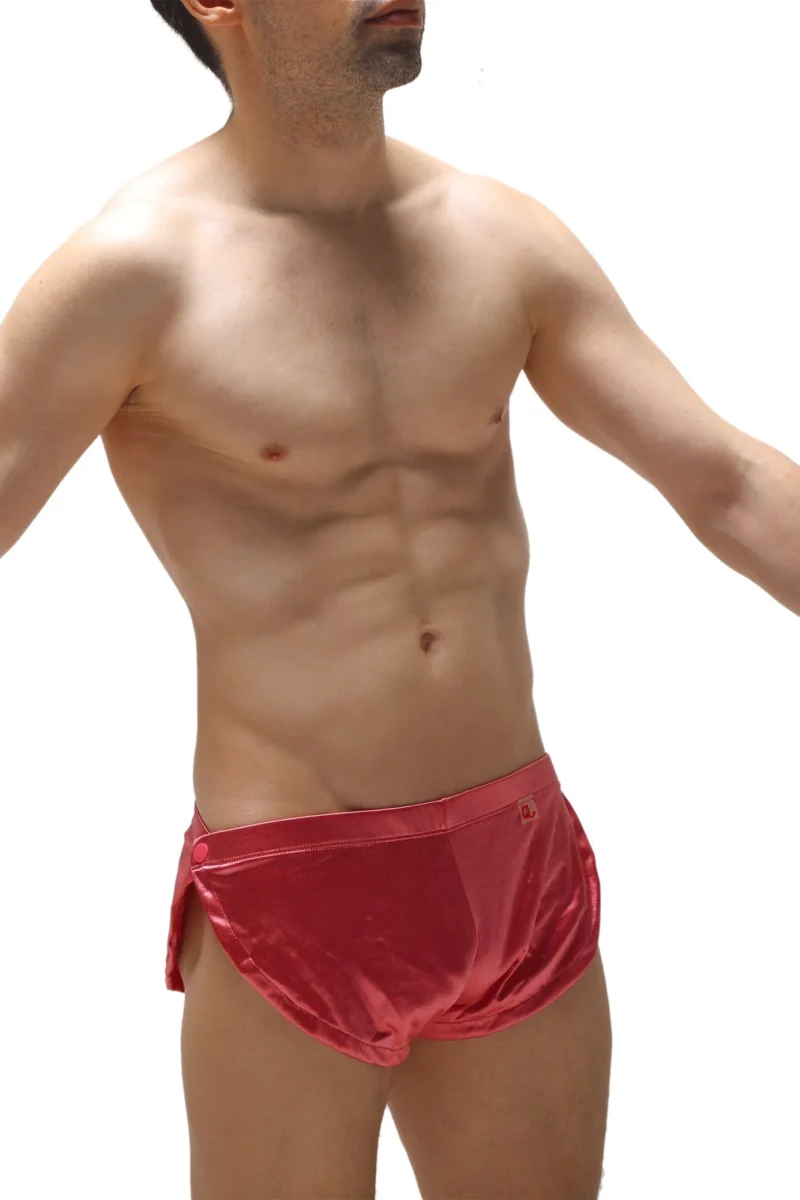 Shorts Snap Satin Pink Petitq 3