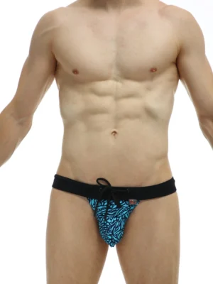 Slip Tanga Bain Petitq Mana Bleu 2