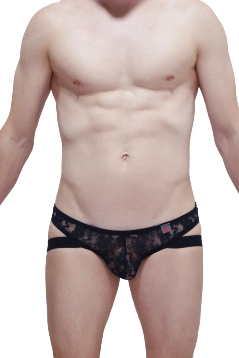 String Jockstrap Dentelle Noir Pqx026b 3