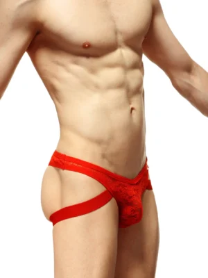 String Jockstrap Dentelle Rouge 3