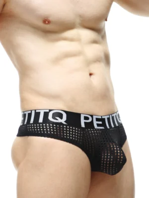 String Mesh Protruder Thong Black 2