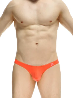 String Thong Bulge Orange 2