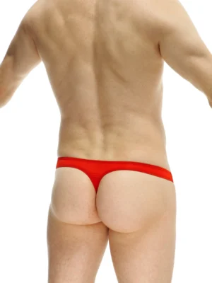String Thong Bulge Red 1