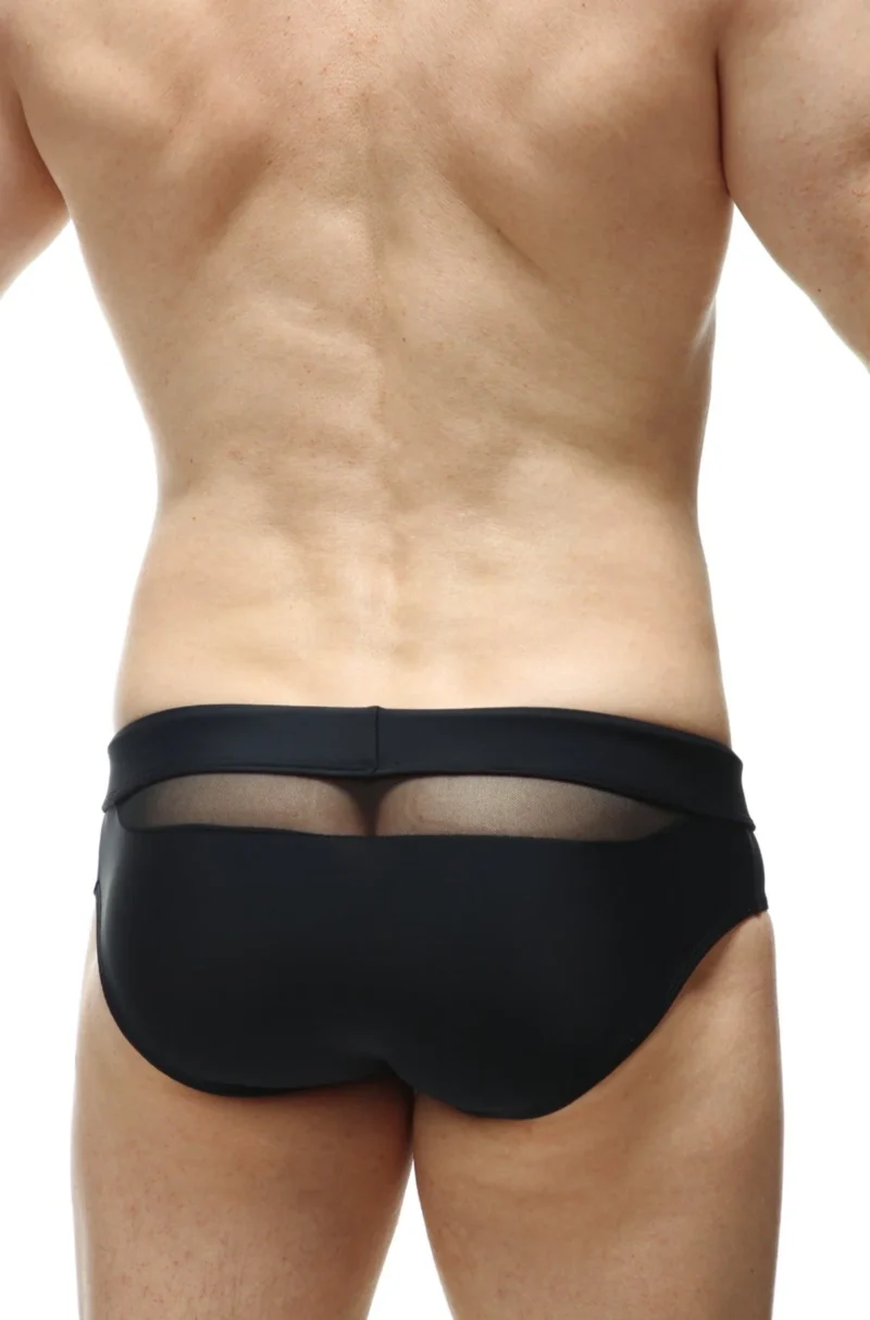 Swim Bikini Bain Slip Black Sexy Petitq Panel 1