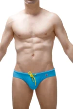 Swim Bikini Bain Slip Econyl Turquoise Petitq 2
