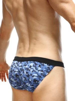 Tanga Bikini Petitq Camo Blue 1