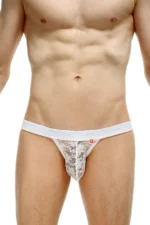 Tanga Sillas Dentelle Blanc 2