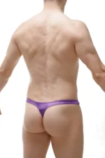 Thong Argis Satin Purple 1