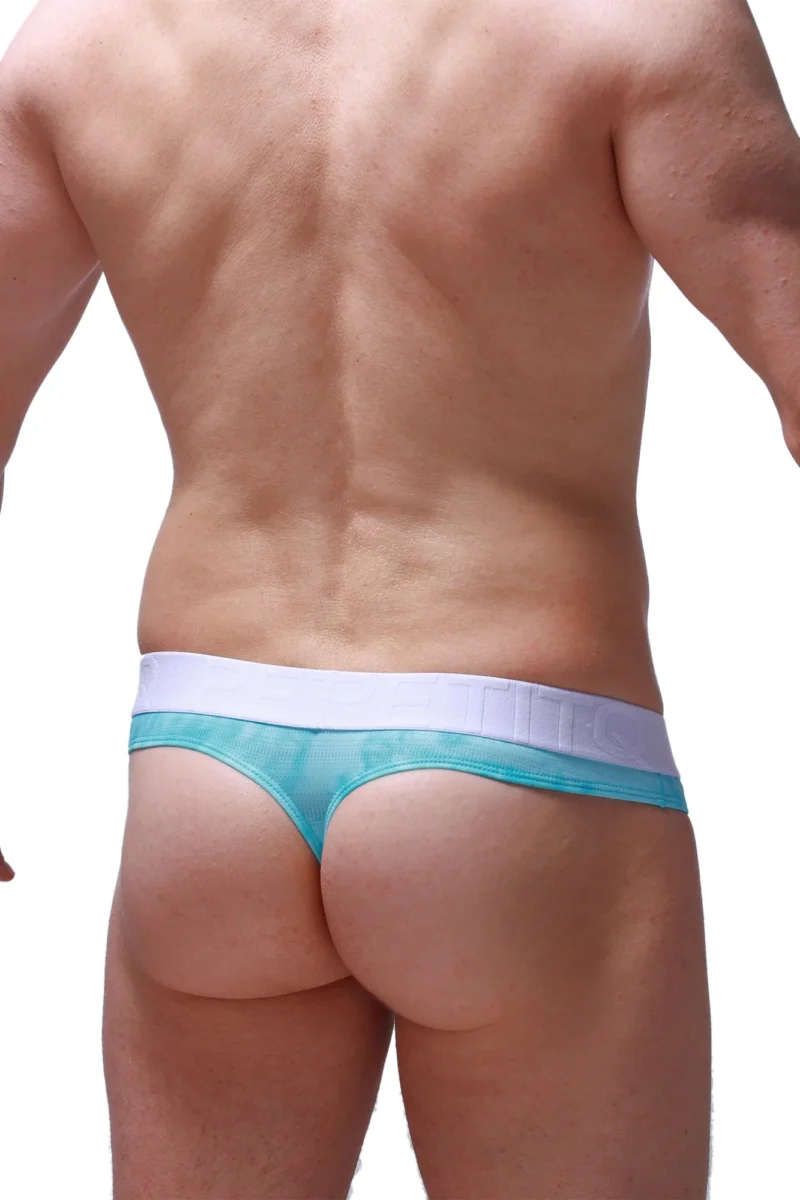 Thong Hole Cockring Marbre Green 1