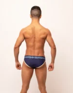 Classic Brief Navy Cream Back