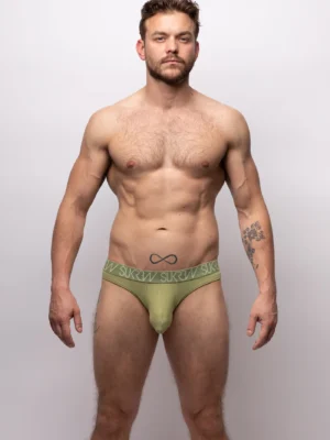 Classic Thong Khaki Front
