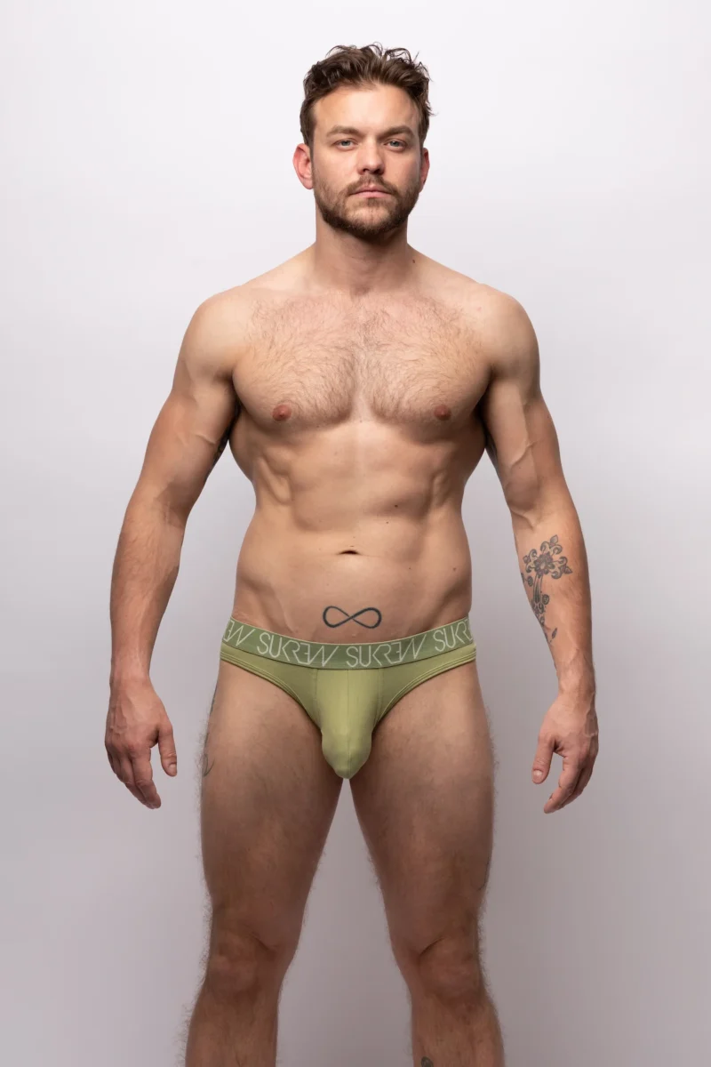 Classic Thong Khaki Front
