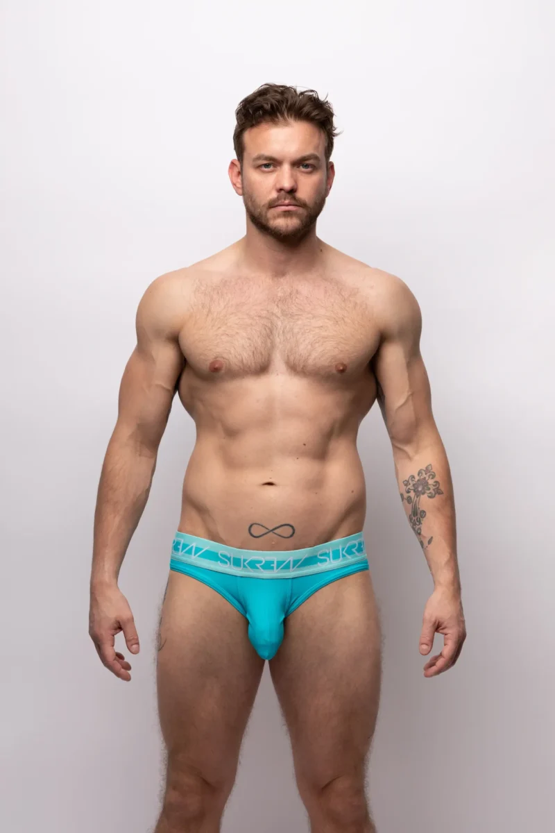 Classicbrief Scuba Blue Front