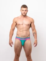 Jockstrap Green Pink Front