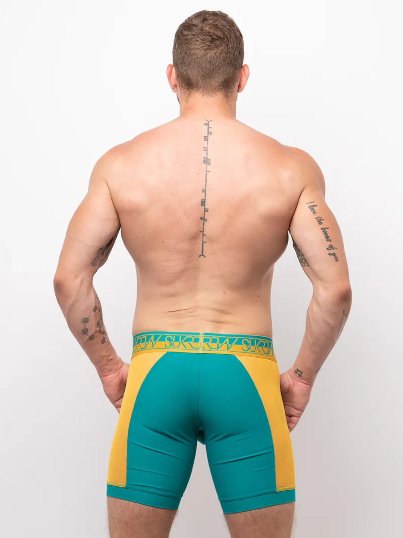 Sprint Teal Mustard Back