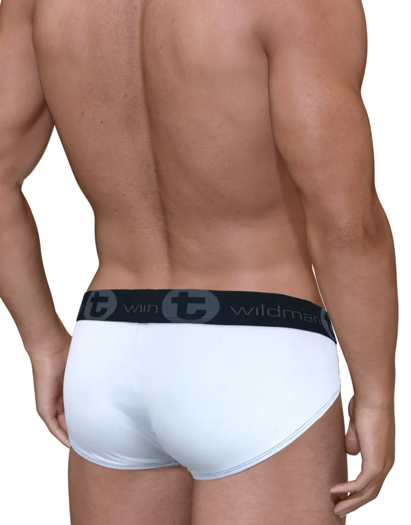 MEBR STRIPE WHT BLUE Back