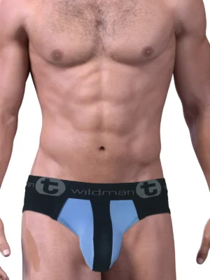 MI BR STRIPE Blk BLU Front