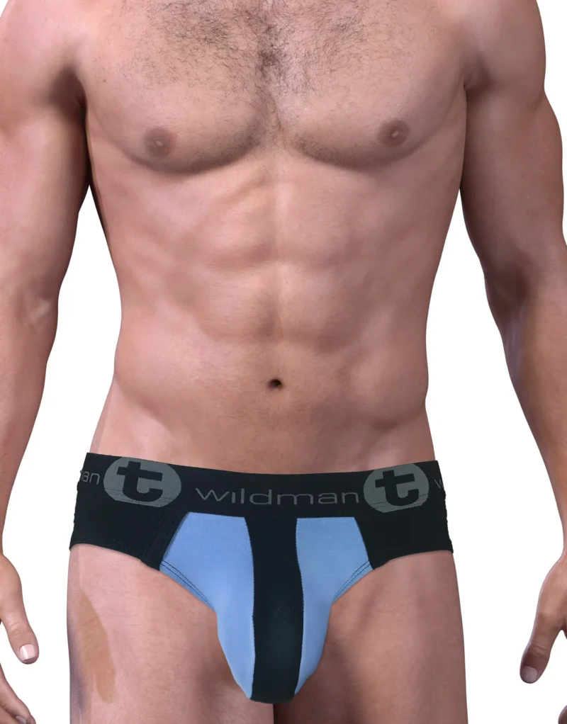 MI BR STRIPE Blk BLU Front